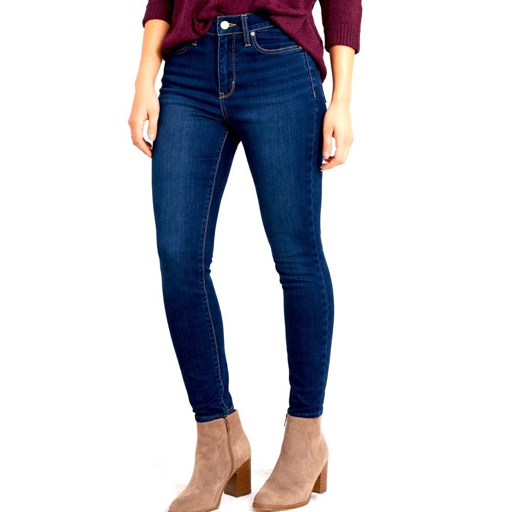 Abercrombie & Fitch High Rise Super Skinny Jeans Dark Wash Size 2 NWT Stretch